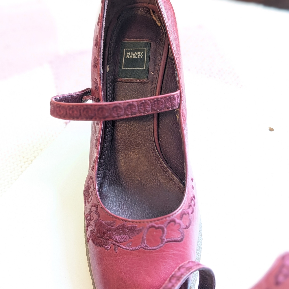 Hilary Radley Women's Ox blood Mary Jane Shoes